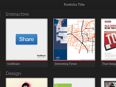 iPad Portfolio App