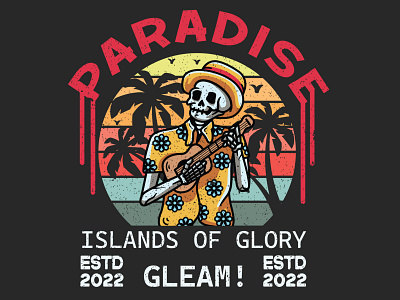 vintage paradise tshirt