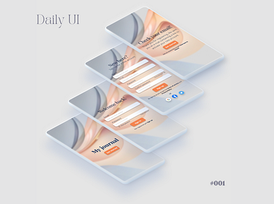 Daily UI 001 - Sign up flow habit tracker app app dailyui design ui ux