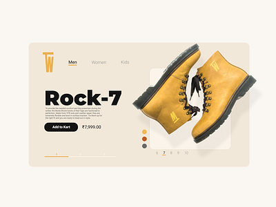 Shoe landing Page Concept adidas boot branding ecommerce figma graphic design illustrator landing page logo logo design nike product design puma shoe ui ux website