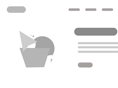 Web wireframe design minimal ui vector web wireframe