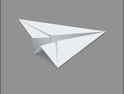 Illustration paper airplane. illustrations illustrator logo paper craft vector