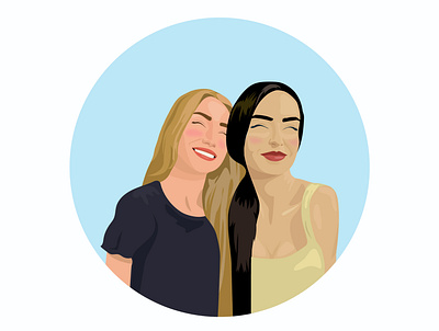 Girlfriends design graphic design illustration vector