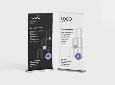 Roll up branding design graphic design illustration typography vector