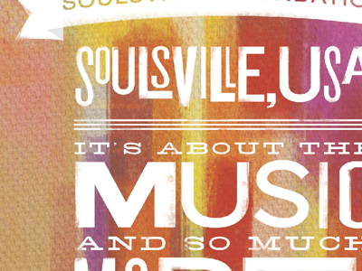 Soulsville color design s2n texture typography