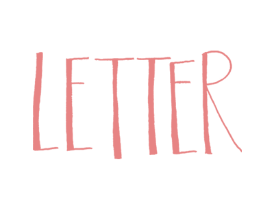Letter hand lettering hand type letter typography
