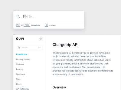 Chargetrip API Documentation api documentation electric vehicle search bar