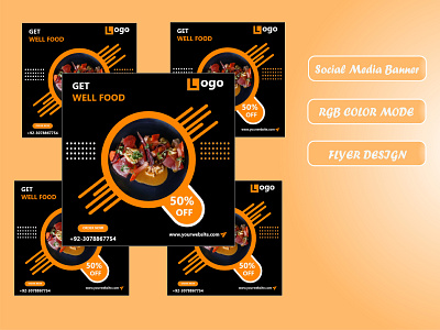 Food Social Media Post Templates I Social Media Banner