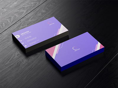 Nexton Business Card adobe adobe illustrator adobe xd branding business card business card design card design graphic design illustration logo luxury business card modern business card simple business card ui vector