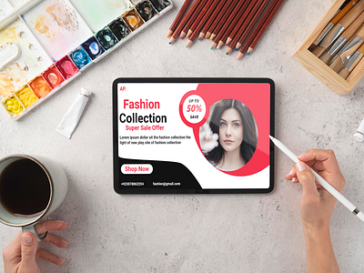 Blog Fashion - Website concept Fashion Sale Social Media Banner