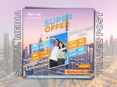 Visa square flyer social media post banner template