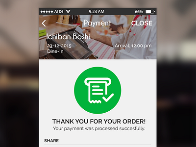 Payment Screen