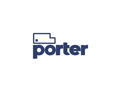 Logo porter delivery hecho por la agencia 7 circulos brand branding design icon