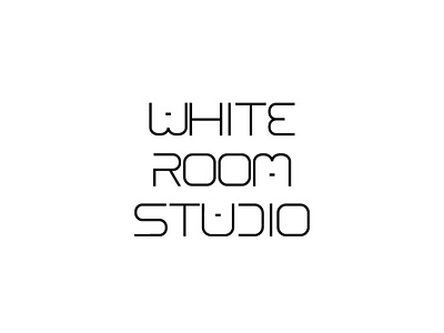 Logo white room studio hecho por la agencia 7 circulos