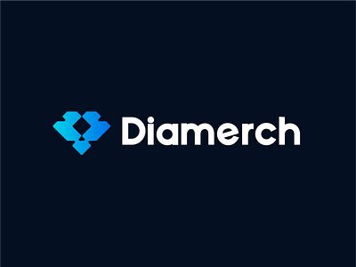 Diamerch branding design flat graphic design icon logo minimal typography vector