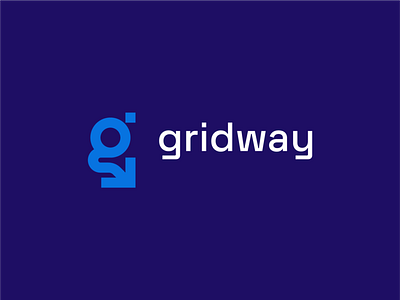 Gridway brand branding design flat graphic design icon illustration logo minimal typography vector