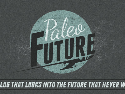 Paleo Future blog design logo rocket website