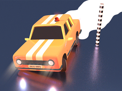 crisscross police 🚨 after effects c4d car police smoke
