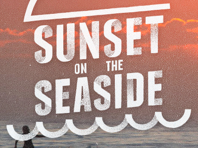 Seaside font franchise photo pointless seaside sunset