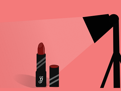 Red Lipstick Illustration art branding digital illustrations drawing illustration minimal shoes design vector art vector illustrations
