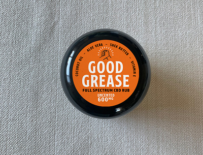 Good Grease CBD Rub design logo product design