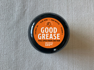 Good Grease CBD Rub design logo product design