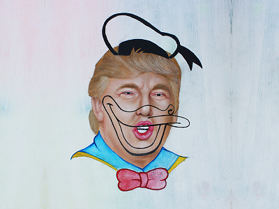 Donald art donald duck portrait president