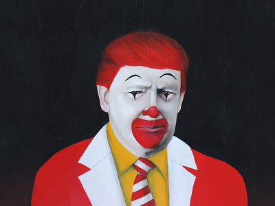 Mcdonald art clowns donald funny illustration mcdonalds scary trump