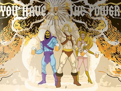 You Have The Power beer he man lager mural you have the power