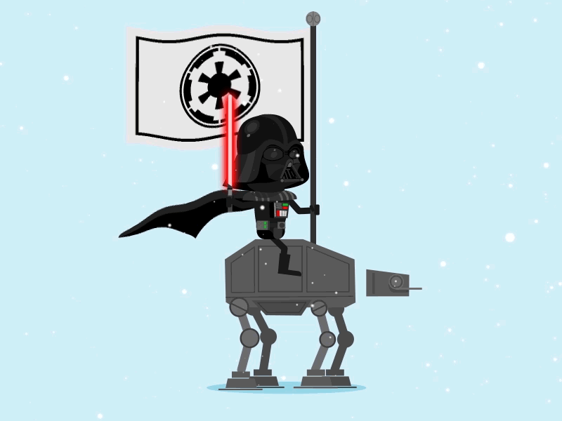 Vader at at darth empire gif hoth lightsaber loop star wars vader