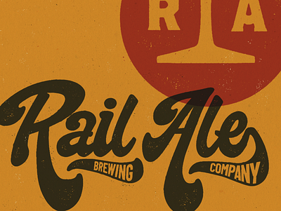 Rail Ale Brewing Company beer font illustrator logodesign logos photoshop script texture