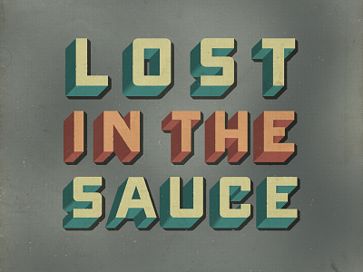 Dont get lost retro textured type