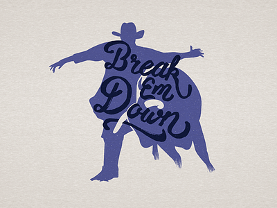 Break 'em Down apparel apparel design illustration screen printing typography