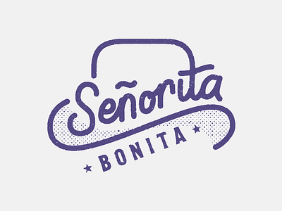 Señorita Bonita Logo 3 branding illustration logo logo design logos typography