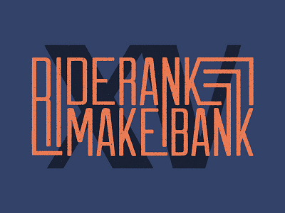 Make Bank Tee apparel design lettering t shirt t shirt design typography