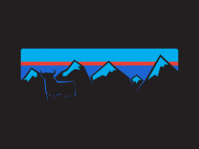 Bull + Sunset t-shirt design