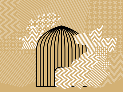 Bird Cage design illustration vector