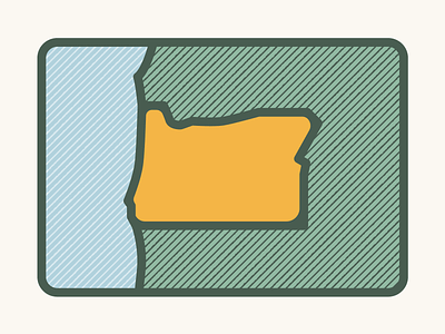 Oregon Illustration design icon illustration oregon states t-shirt design texture vector