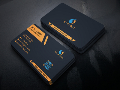 Business cards m brand identity branding business card illustration luxury modern unique vector