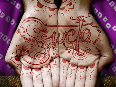 Henna Dribble typography