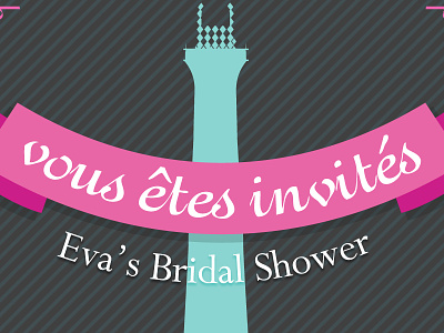 Zena Invite bridalshower invitation