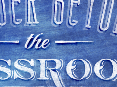 Conquer beyond the classroom typography