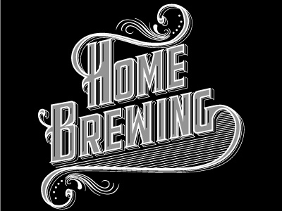 Homebrewing typography