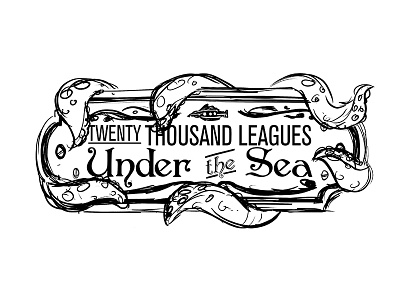 20K Leagues Under the Sea Logo/Illustration- Sketch design illustration logo octopus photoshop
