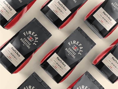 Firefall Coffee Packaging 100 day project branding cafe coffee coffee bag design identity design packaging
