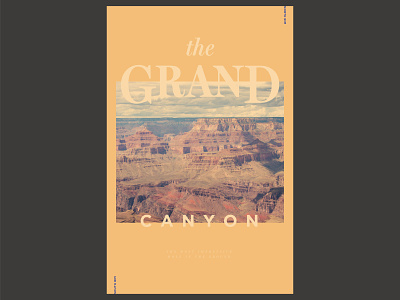 Grand Canyon National Park Poster 100 day project daily design grand canyon graphic layout minimal national park poster typography