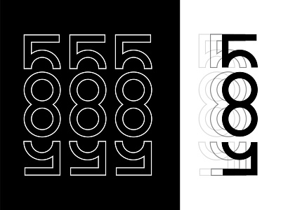 585 Rochester New York Type 100 day project 585 daily design identity design new york numbers rochester type typography vector