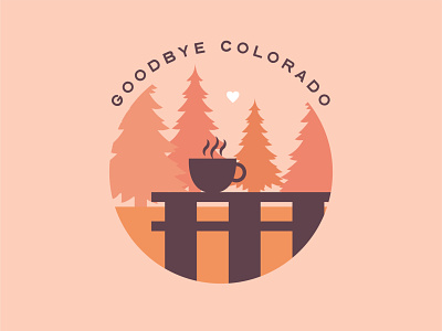 Goodbye Colorado! 100 day project badge colorado daily design illustration vector