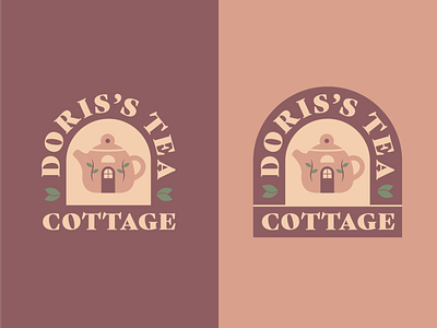 Tea Cottage Logo 100 day project 100days branding cafe cottage daily identity design logo tea