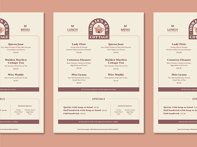 Tea Cottage Menu 100 day project 100days branding cafe identity design layout menu restaurant menu tea typography